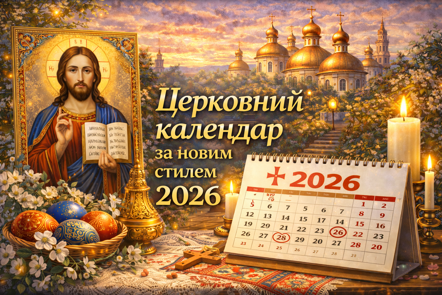 Церковний календар 2026 (за новим стилем)