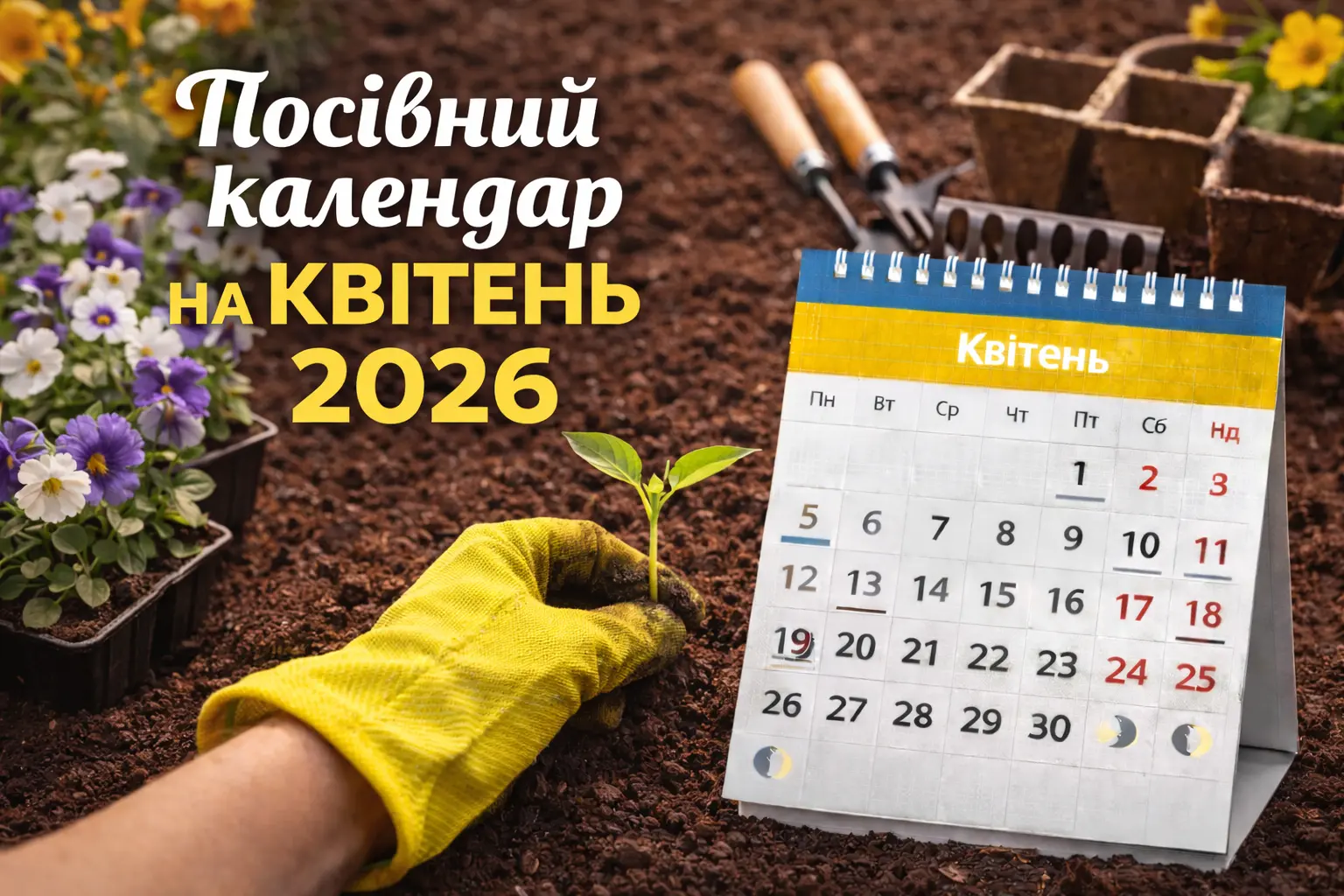 Посівний календар на квітень 2026: що сіяти та садити по регіонах України