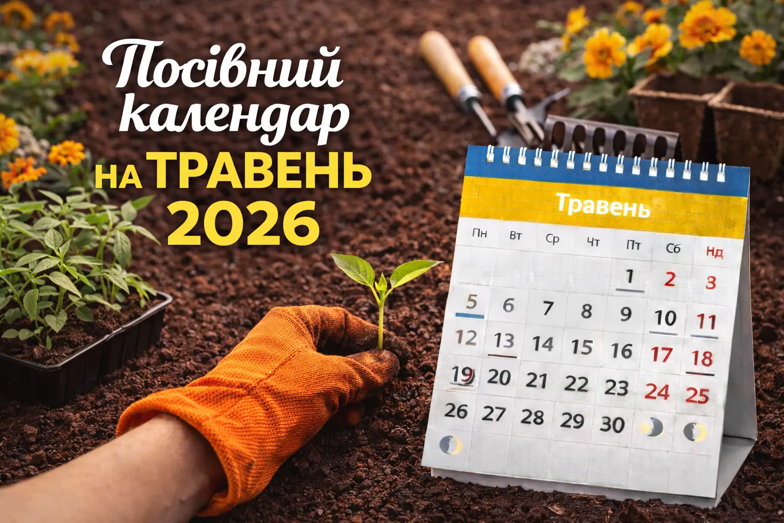 Посівний календар на травень 2026: що сіяти і садити по регіонах України