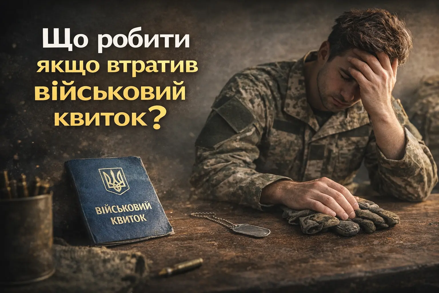 Що робити якщо втратив військовий квиток - Ukraine Daily