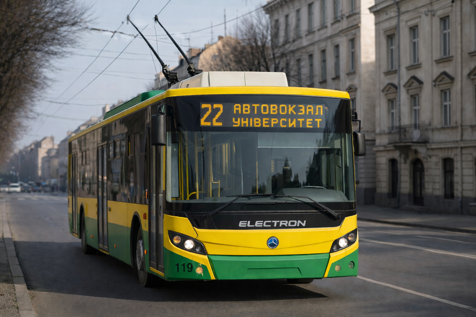 Тролейбус 22 у Львові: маршрут, розклад та зупинки