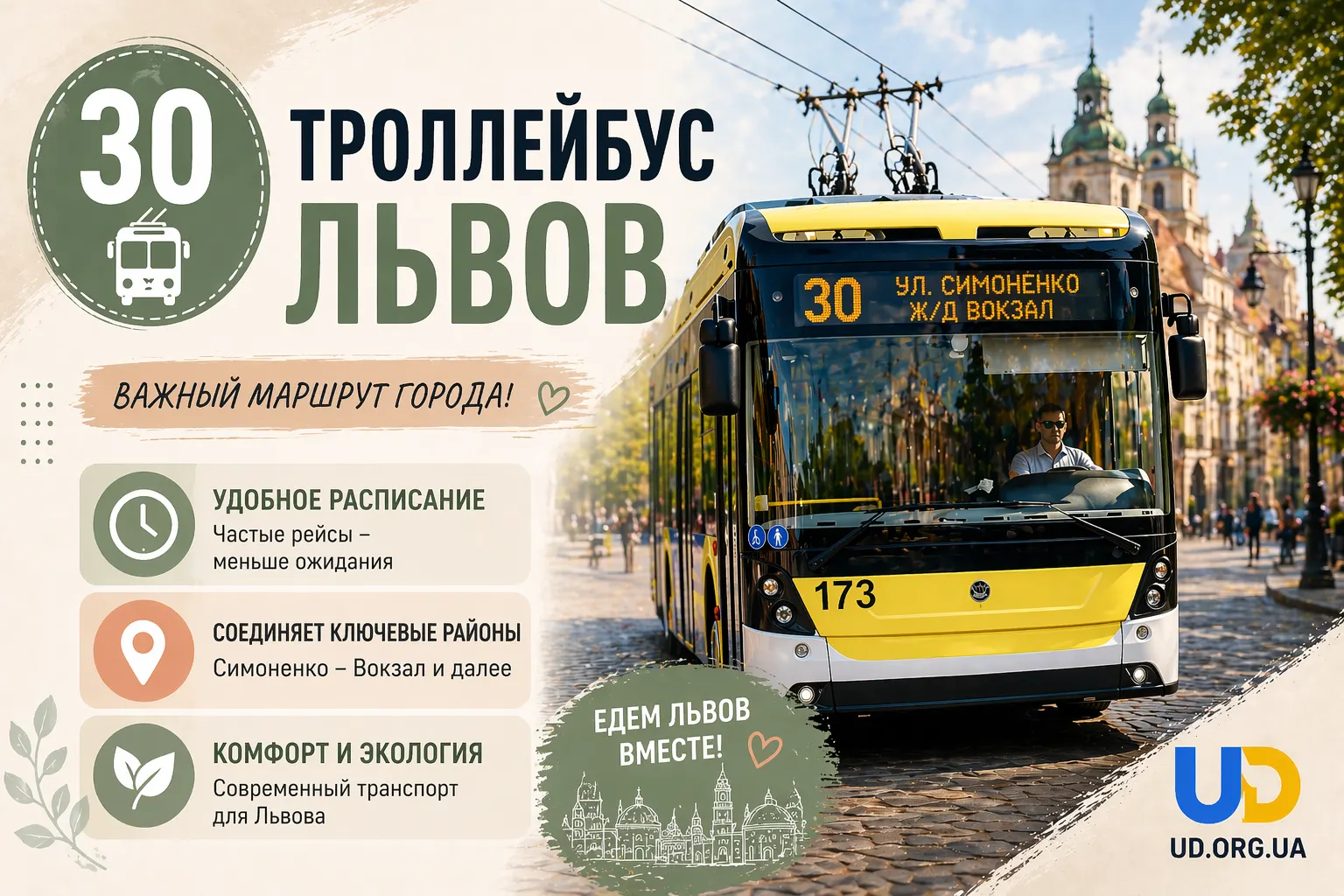 30 троллейбус Львов: маршрут, расписание, остановки - Ukraine Daily