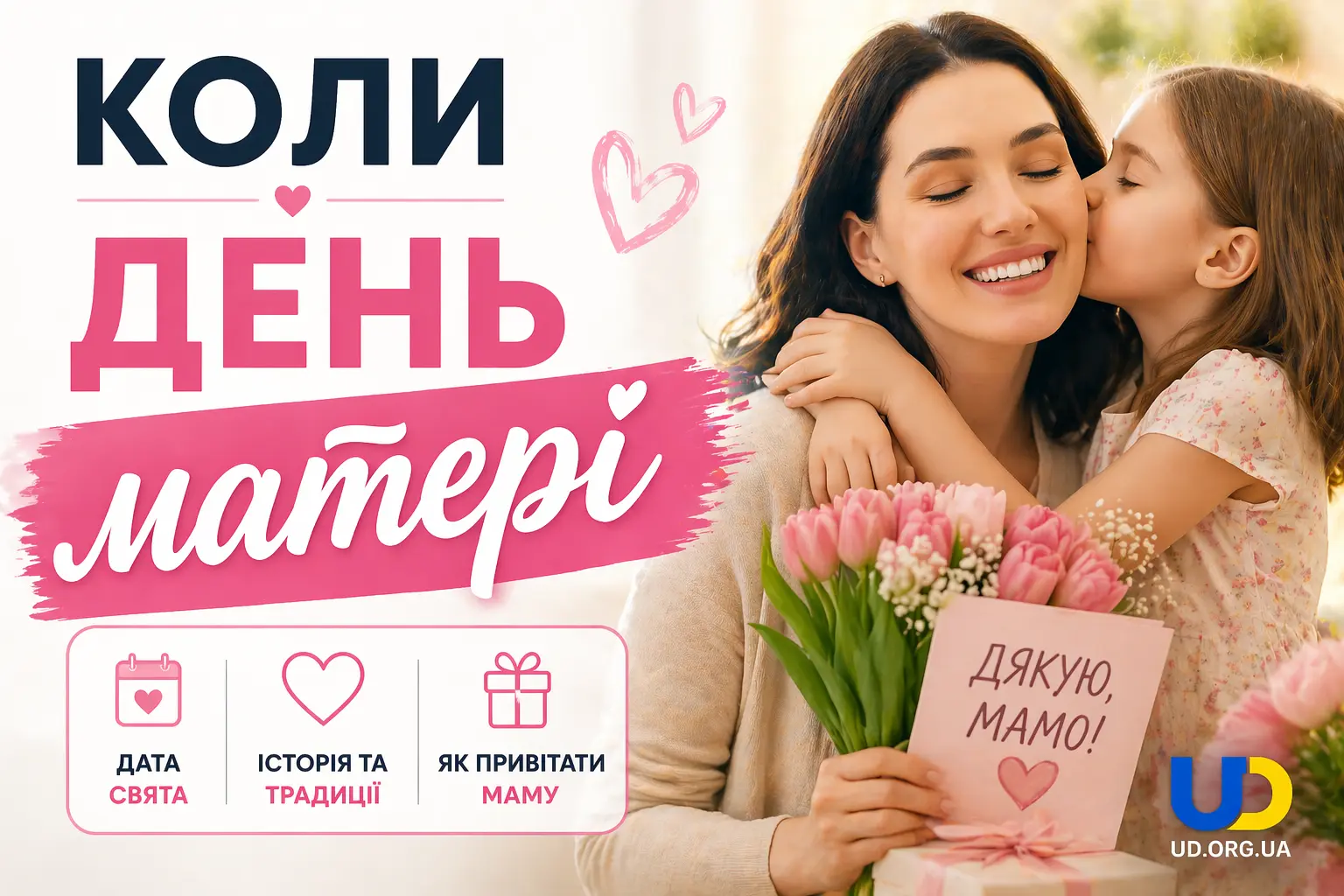Коли день матері: коли святкувати, історія та як зробити свято особливим в 2026 році