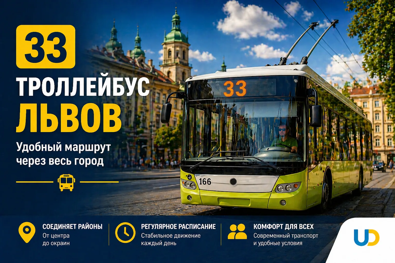 33 троллейбус Львов: маршрут, расписание, остановки - Ukraine Daily