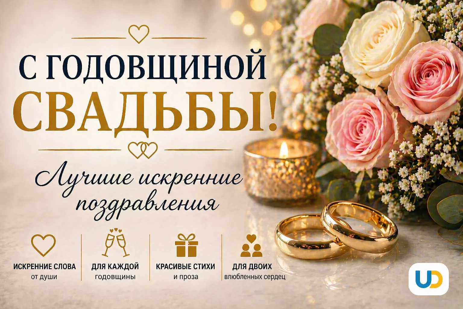 С годовщиной свадьбы: лучшие искренние поздравления в прозе, стихах и для разных близких - Ukraine Daily