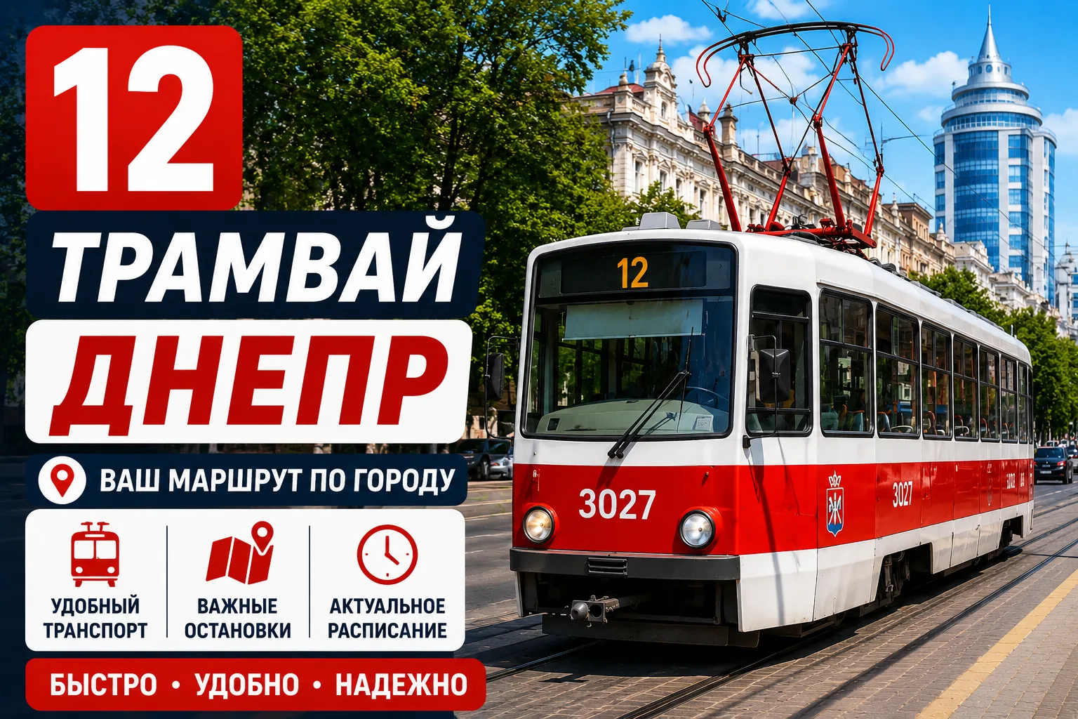 12-й трамвай в Днепре: полный маршрут, актуальное расписание - Ukraine Daily