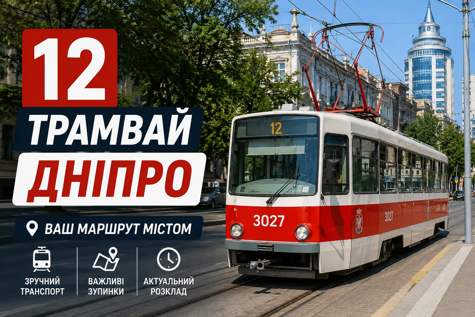 12 трамвай Дніпро: повний маршрут, актуальний розклад - Ukraine Daily