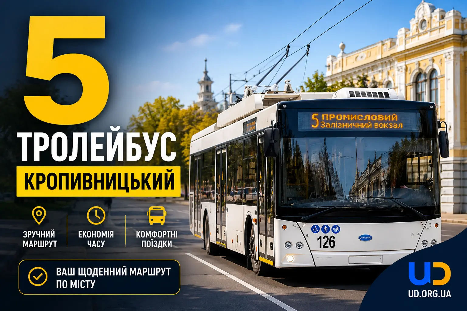 5 тролейбус Кропивницький: повний маршрут, актуальний розклад, зупинки - Ukraine Daily