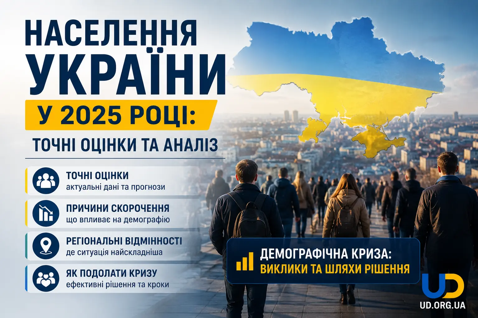 Населення України у 2025 році: точні оцінки, причини скорочення, регіональні відмінності та як подолати демографічну кризу - Ukraine Daily
