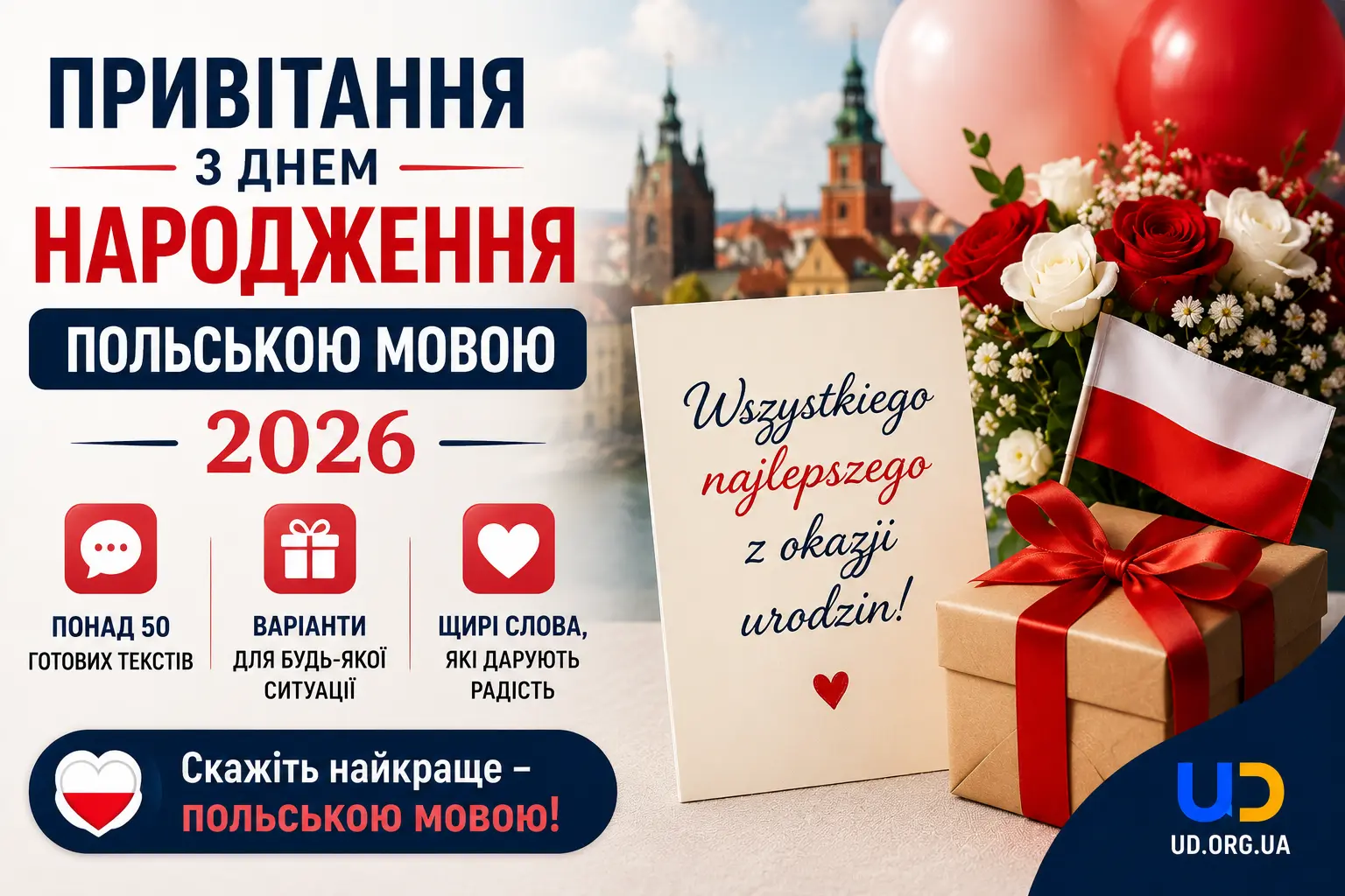 Привітання з днем народження польською мовою - Ukraine Daily