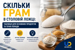 Скільки грам в столовій ложці: таблиця для основних продуктів та точні поради