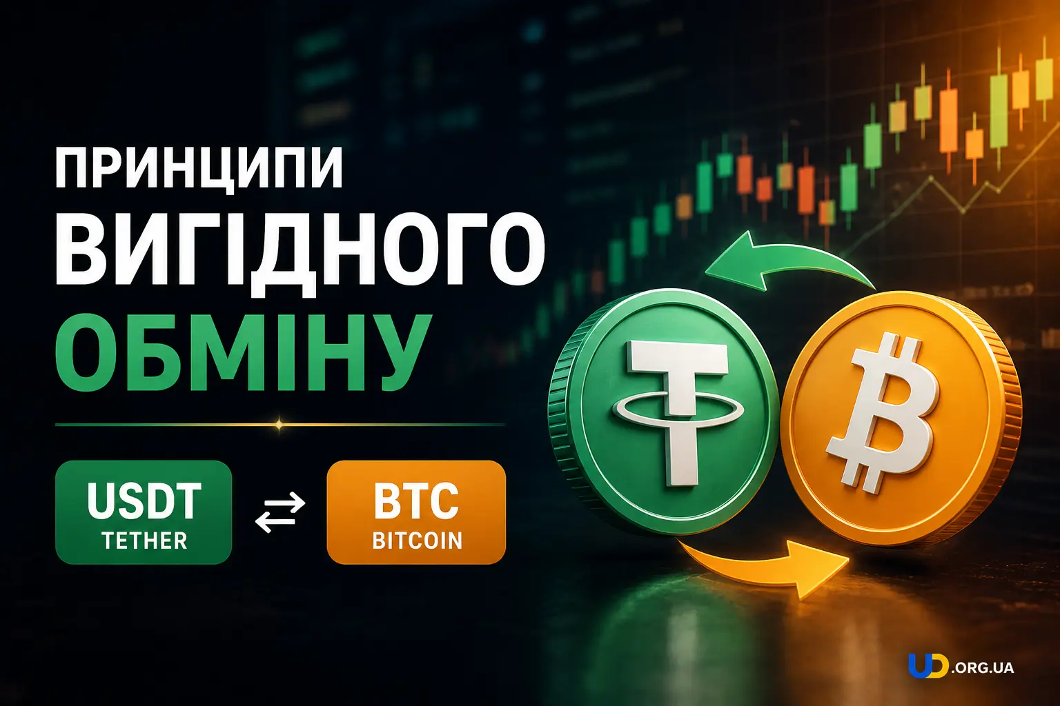 Принципи забезпечення вигідності обміну Tether (USDT) на Bitcoin (BTC) - Ukraine Daily