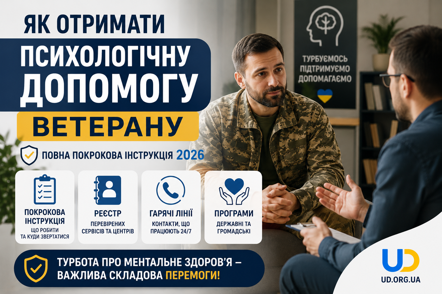 Як отримати психологічну допомогу ветерану: повна покрокова інструкція - Ukraine Daily