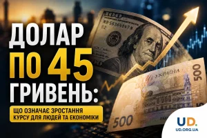 Долар по 45 гривень: що подорожчає для українців і чого чекати від курсу у 2026 році