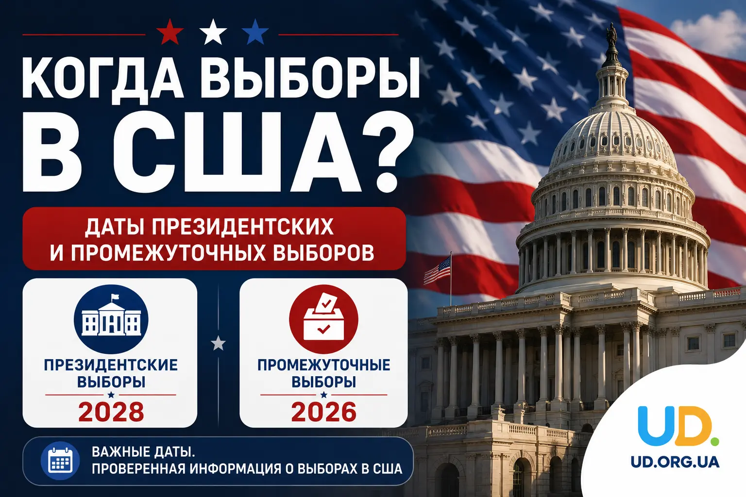 Когда выборы в США: даты президентских и промежуточных выборов - Ukraine Daily