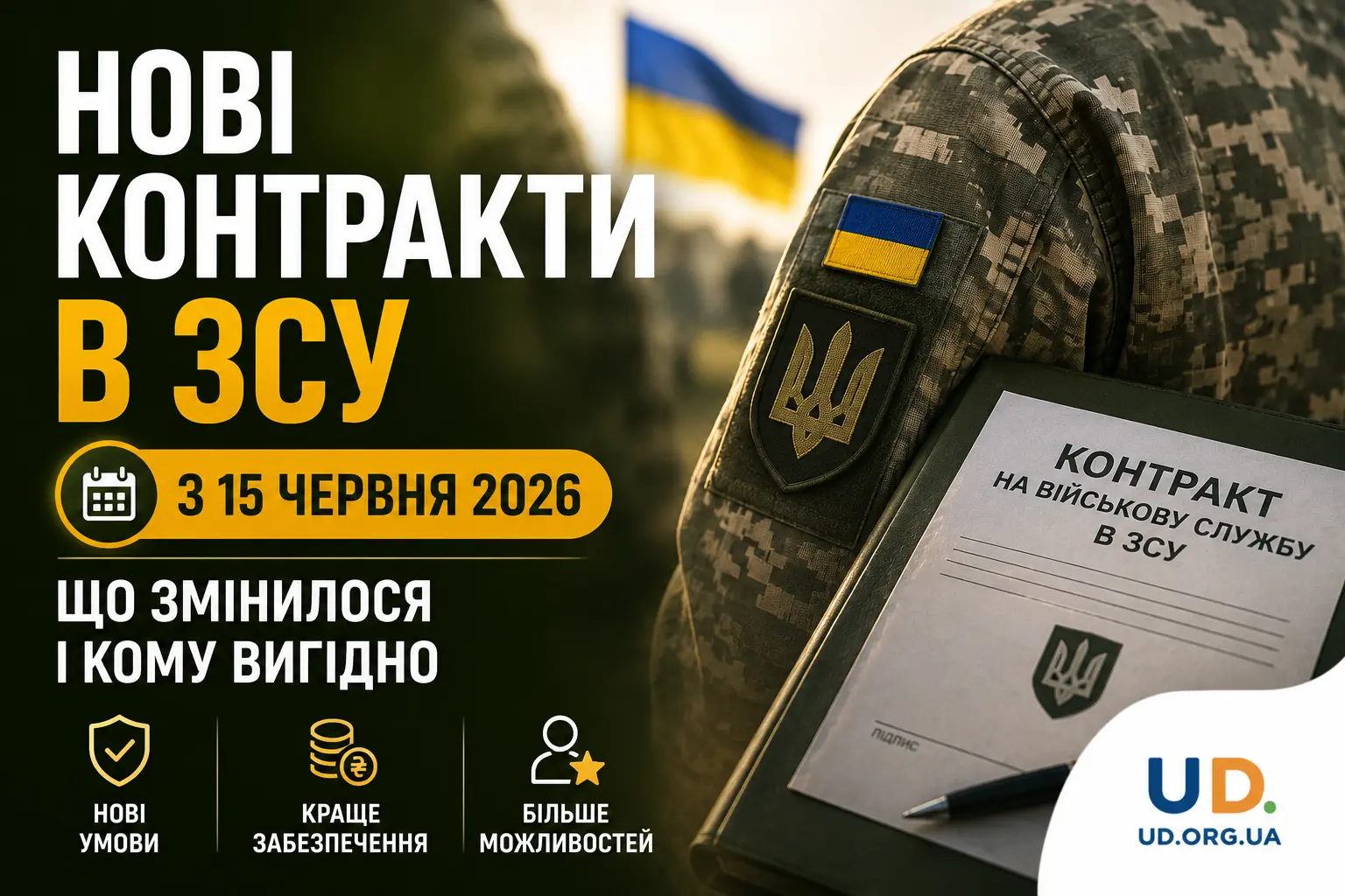 Нові контракти в ЗСУ з 15 червня 2026: що змінилося і кому вигідно