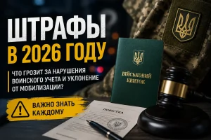 Штрафы за нарушение воинского учета и уклонение от мобилизации в 2026 году