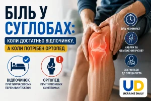 Біль у суглобах: коли достатньо відпочинку, а коли потрібен ортопед