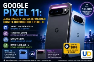 Google Pixel 11: дата виходу, характеристики, ціни та порівняння з Pixel 10
