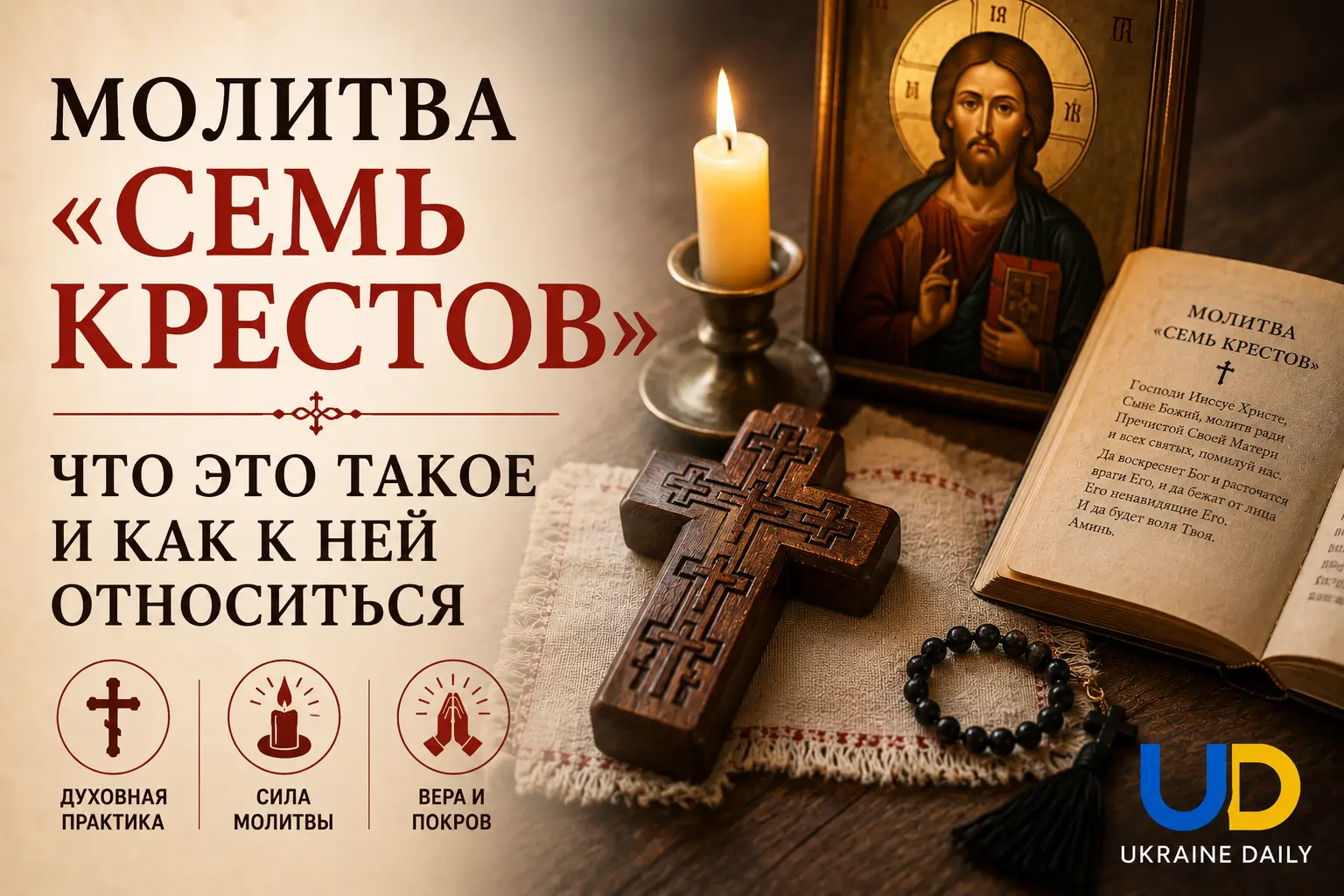 Молитва «Семь крестов»: что это такое и как к ней относиться - Ukraine Daily