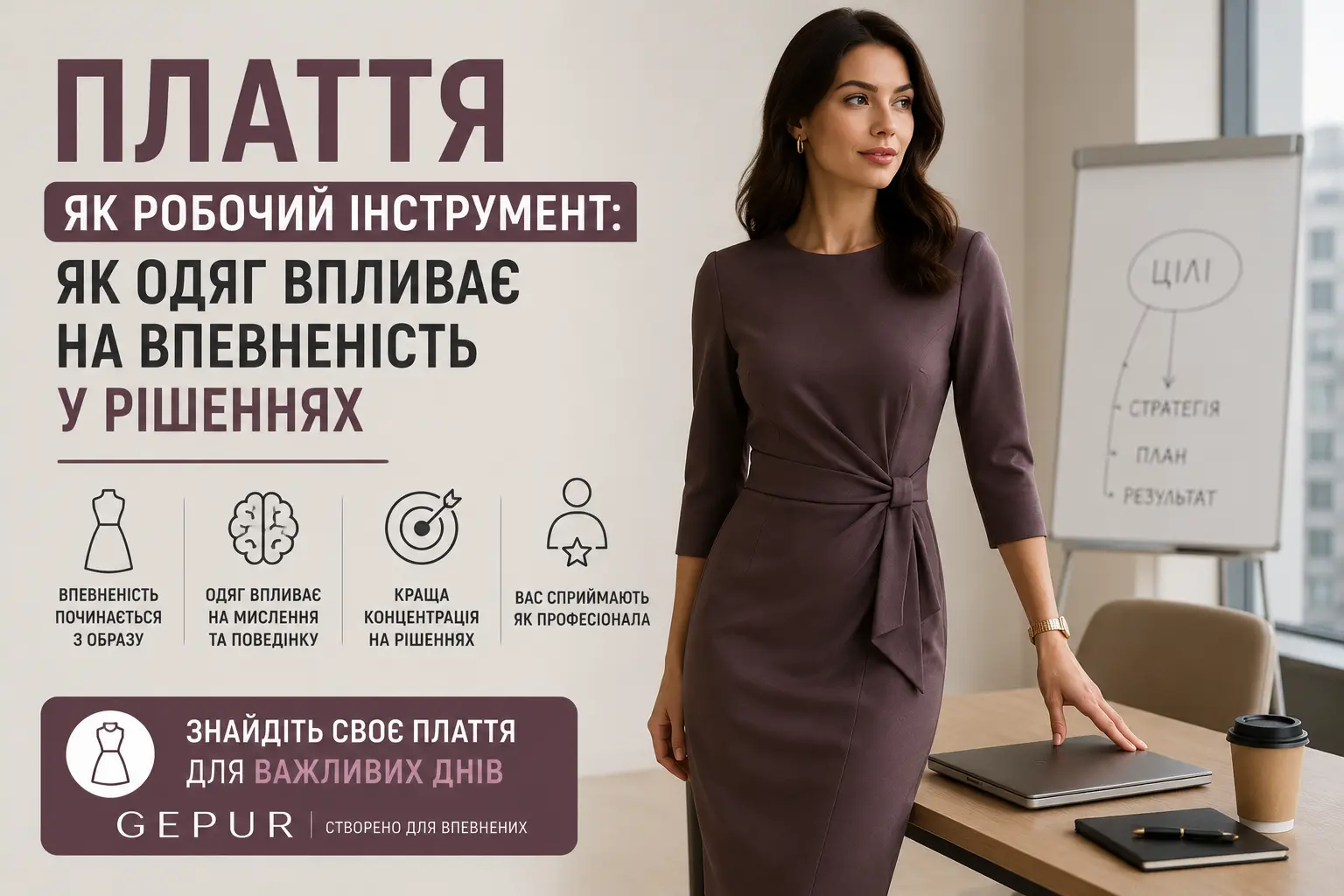 Плаття як робочий інструмент: як одяг впливає на впевненість у рішеннях