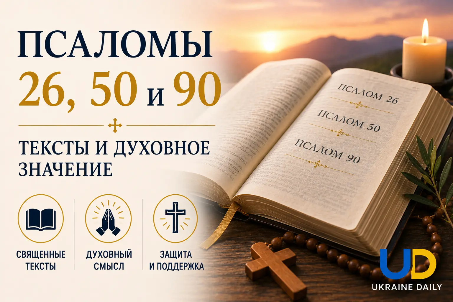 Псалмы 26, 50 и 90: тексты и духовное значение - Ukraine Daily