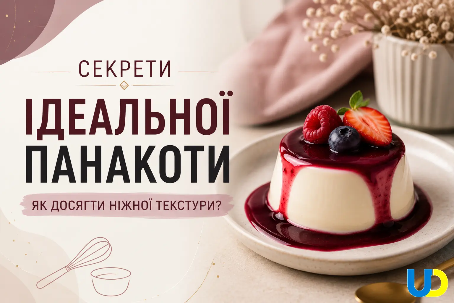 Секрети ідеальної панакоти: як досягти ніжної текстури?