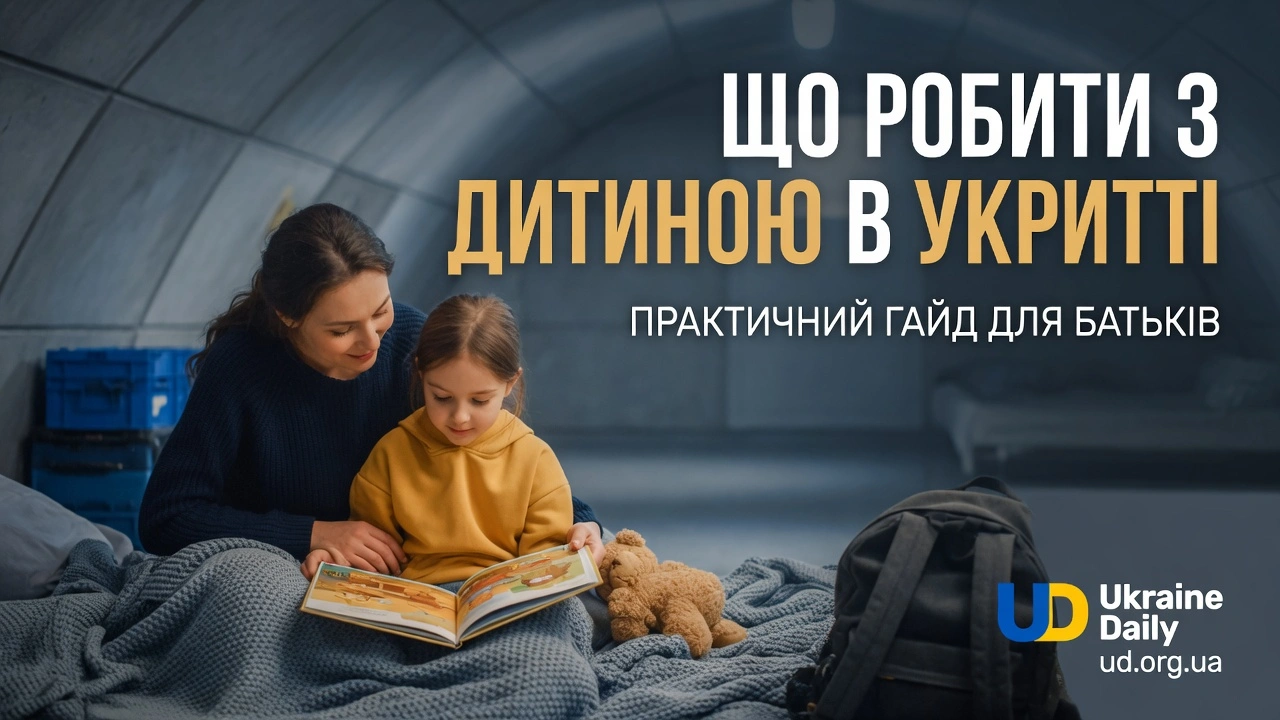 Що робити з дитиною в укритті: практичний гайд для батьків