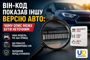 ВІН-код показав іншу версію авто: чому опис може бути неточним