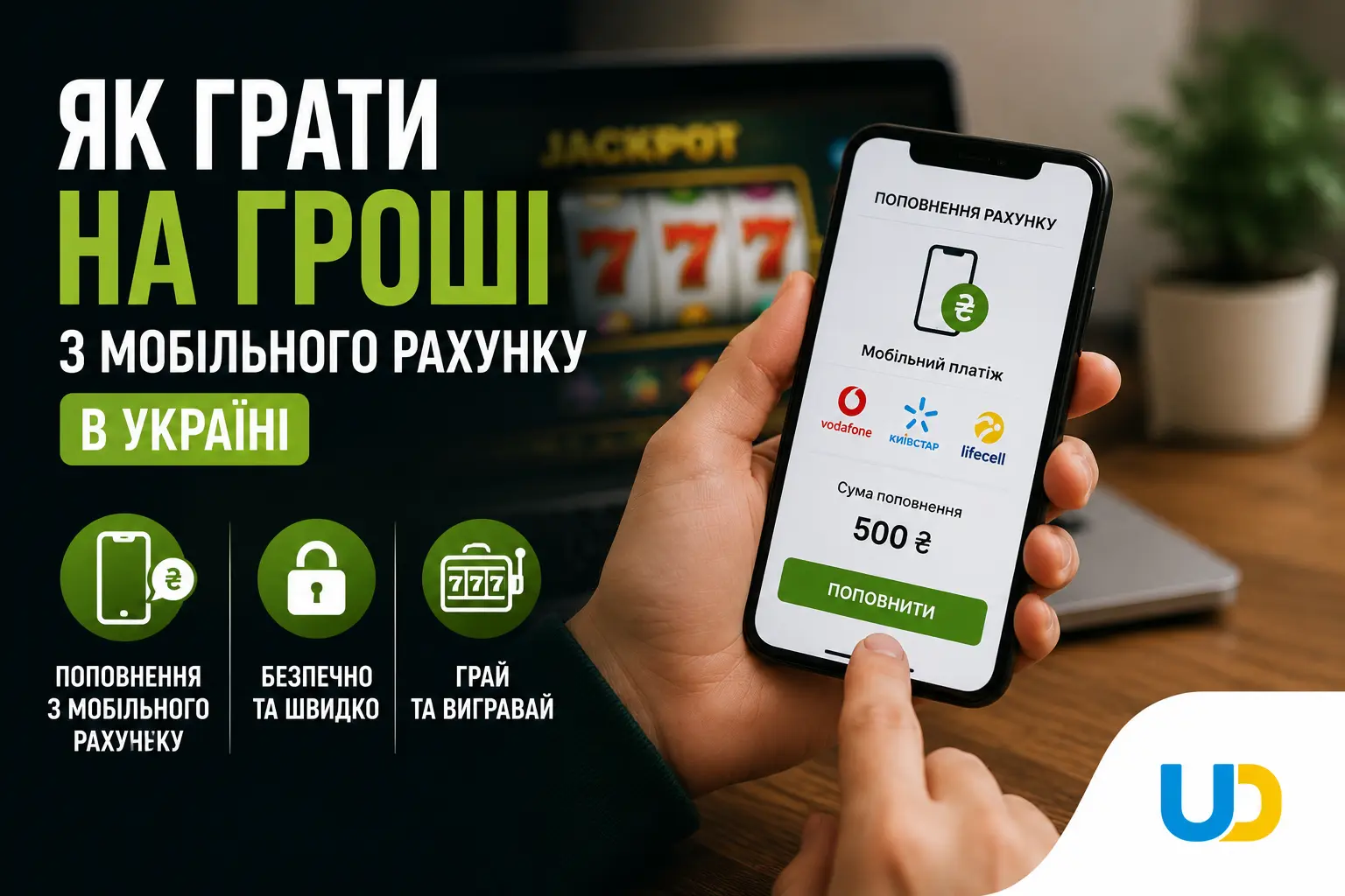 Як грати на гроші з мобільного рахунку в Україні