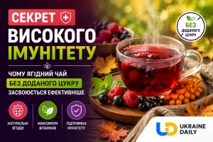 Секрет високого імунітету: чому ягідний чай без доданого цукру засвоюється ефективніше
