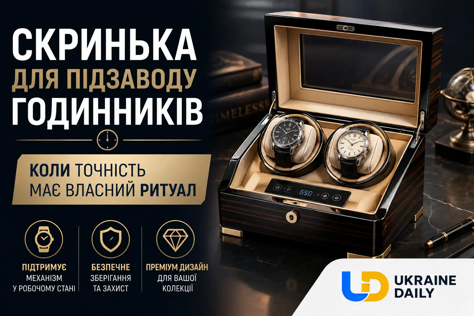 Скринька для підзаводу годинників: коли точність має власний ритуал