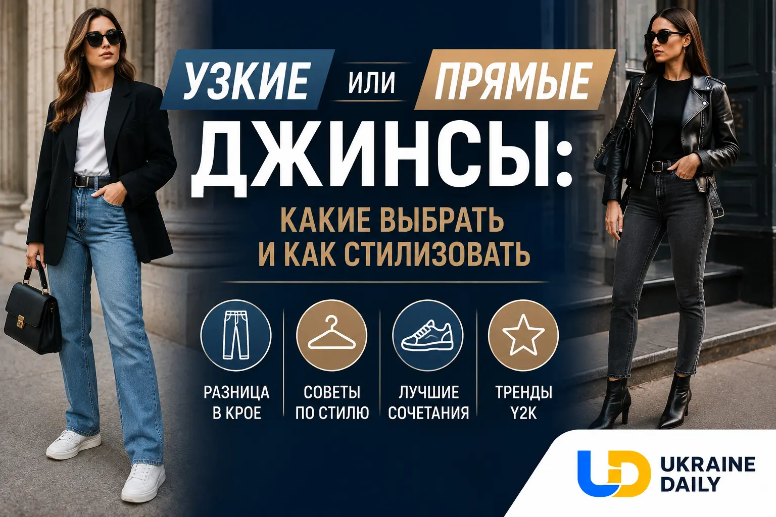 Узкие или прямые джинсы: какие выбрать и как стилизовать