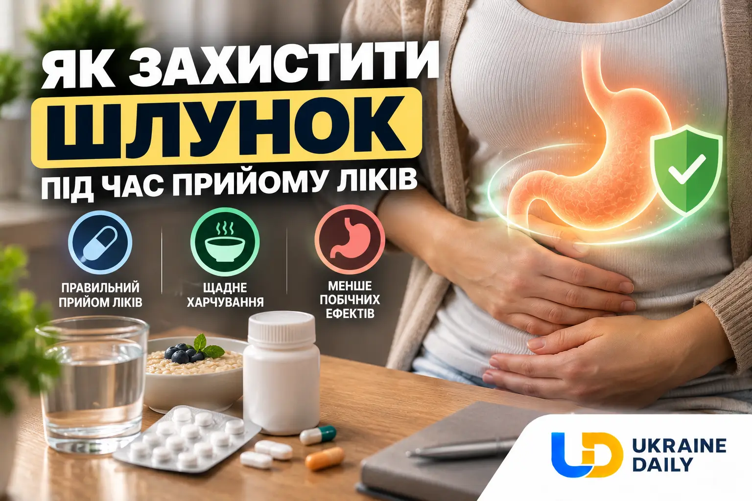 Як захистити шлунок під час прийому ліків